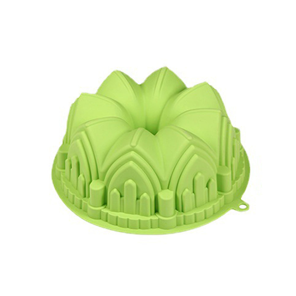Silicone Castle Crown Cake Mold for Baking Large Cakes and Desserts