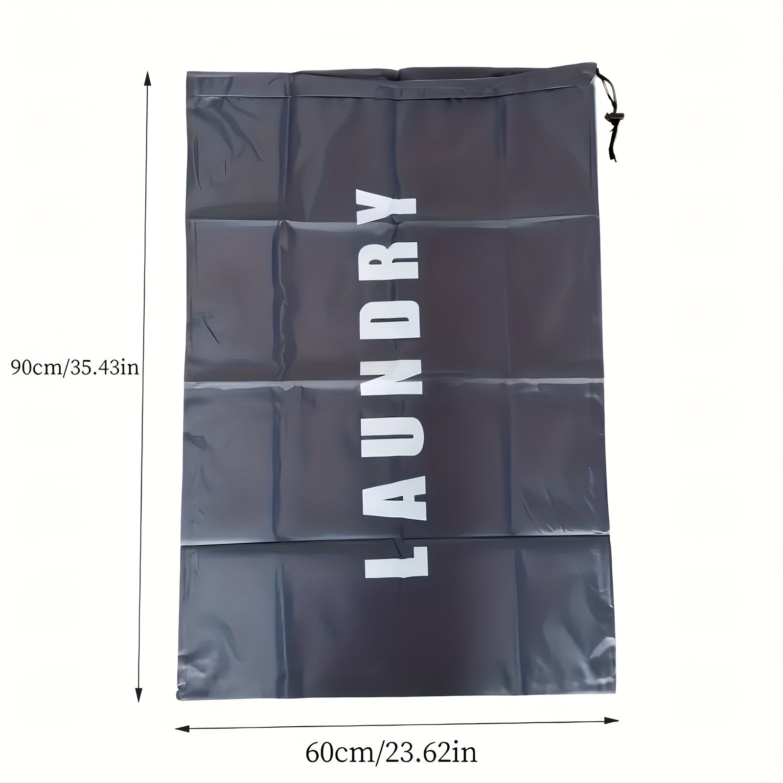 Large Waterproof Foldable Laundry Bag with Drawstring Anti-Tear Dustproof Storage Organizer