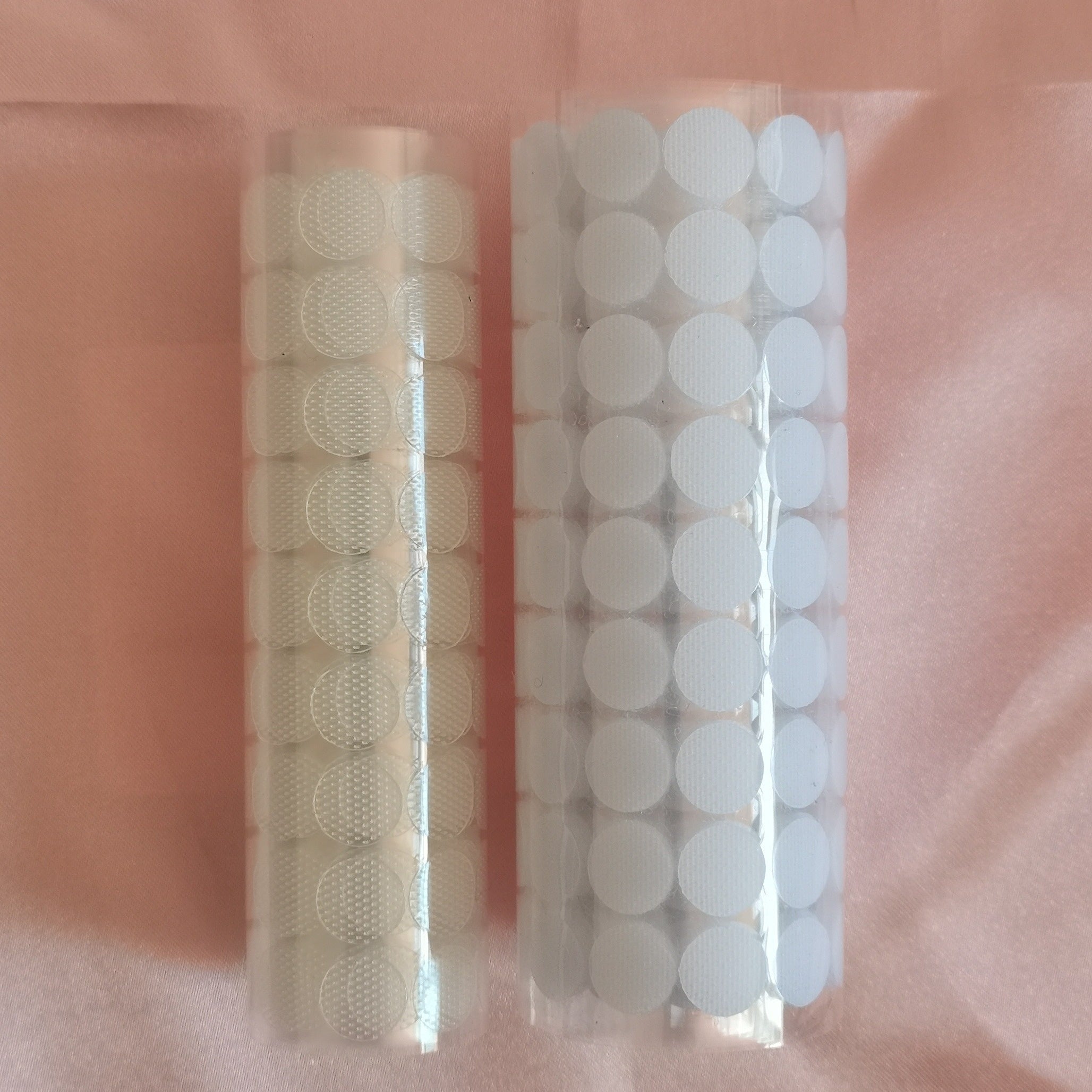 1000pcs 1cm Transparent Nylon Self-Adhesive Hook Rings for DIY Home Office Classroom