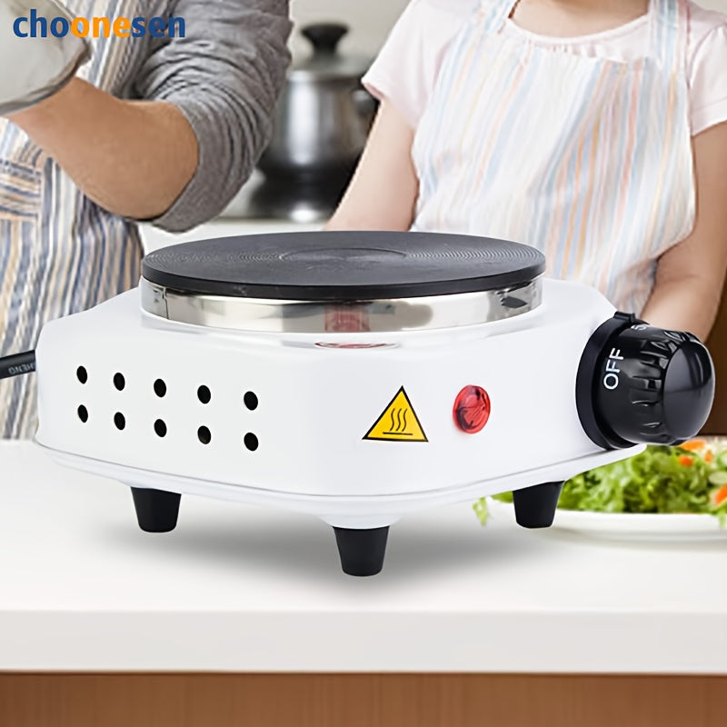 Uy, ofis, RV va yotoqxona uchun ko‘p maqsadli elektr isitish plitasi - choy, qahva va oshxona issiqligi uchun ideal - 220-240V AQSh plagi bilan kompaktdavlatli magnit pechka, qish uchun