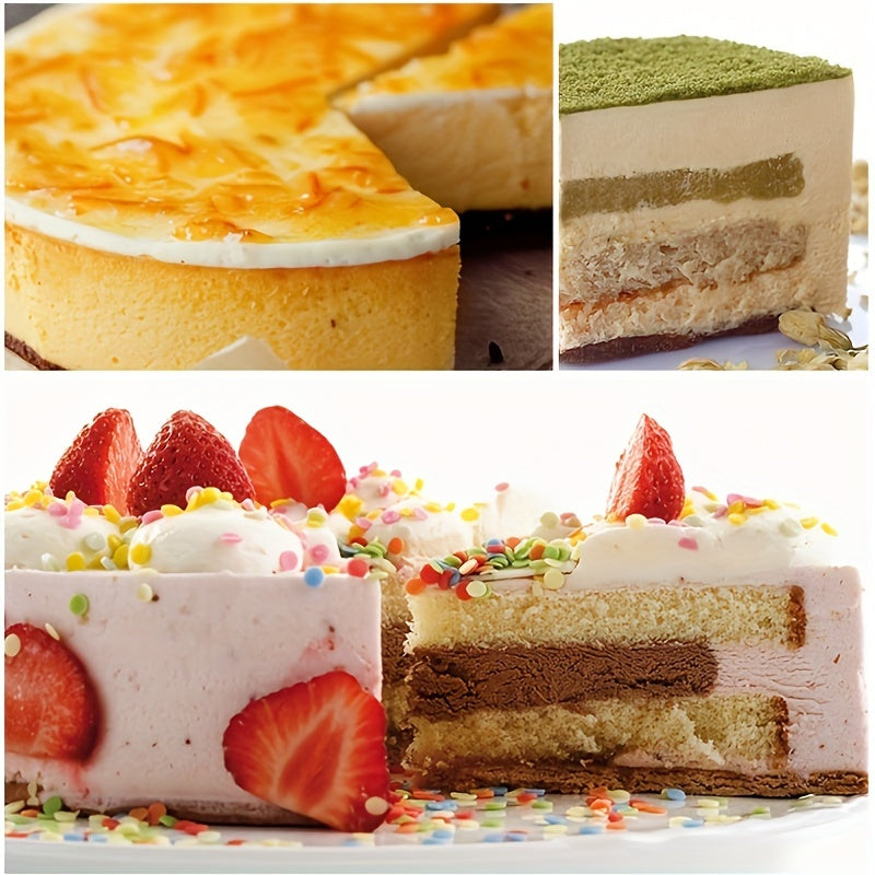 Baking uchun sozlanadigan zanglamaydigan po'latdan yasalgan tort halqasi, dumaloq va mousse tortlari uchun