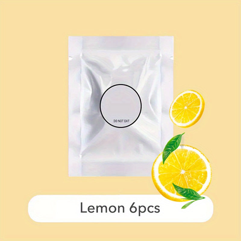 6pcs Car Fragrance Tablets Scented Air Vent Freshener Long-Lasting Aroma