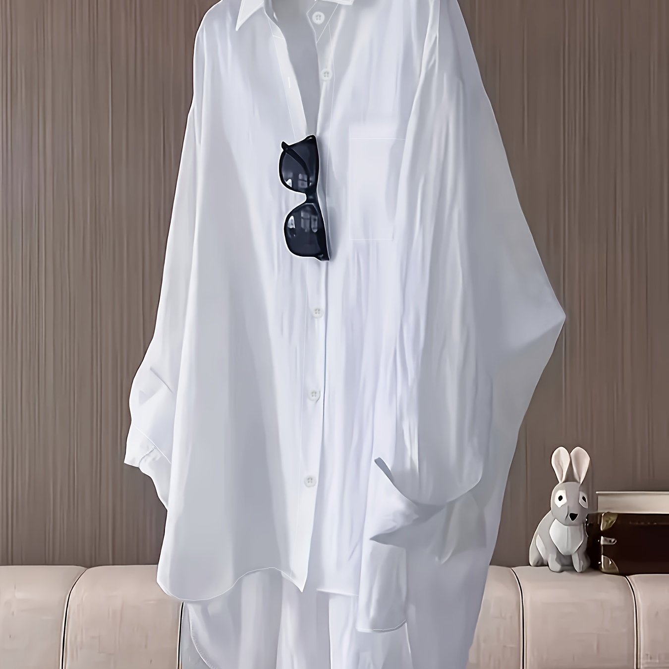 Women's Long Sleeve Casual Shirt Loose Fit Versatile Blouse