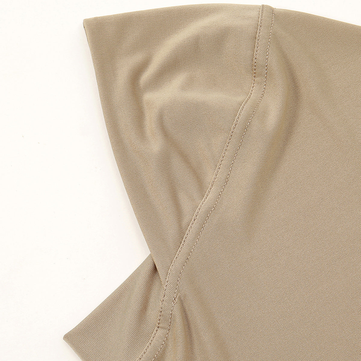 Elegant Polyester Hijab Set for Women Solid Color Yarn-Dyed Windproof Breathable Outdoor