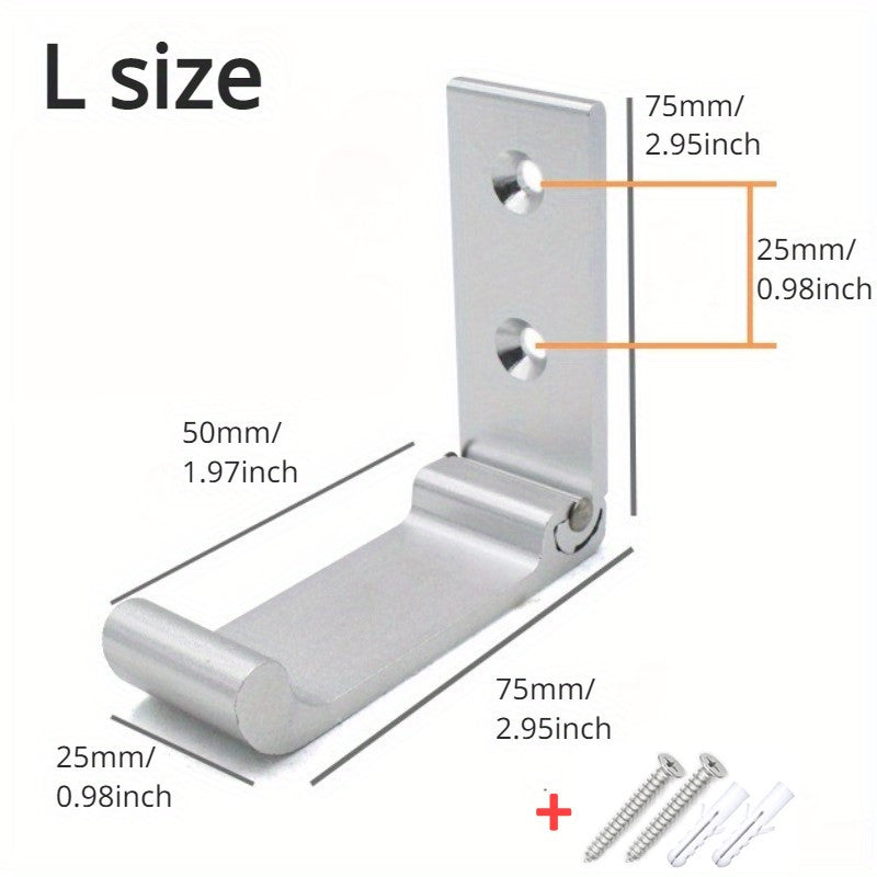 Foldable Wall Hooks Black Gold Silver for Bathroom Bedroom Coat Rack Robe Hanger