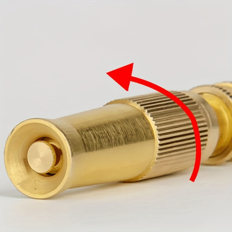 Copper Garden Hose with Nozzle Adjustable Valve Multi-Function Watering System for Car Wash Plants Lawn