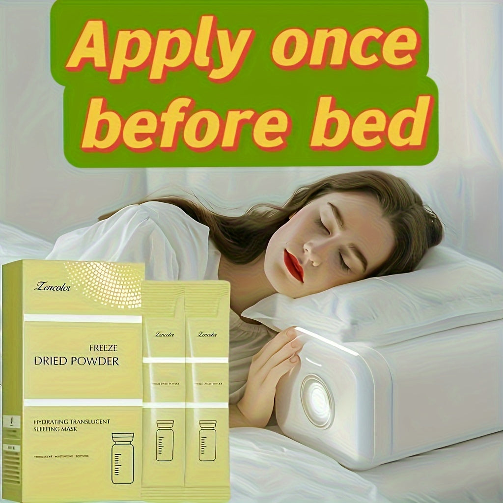 Hypoallergenic Moisturizing Sleep Masks for All Skin Types, 20 Disposable Facial Masks