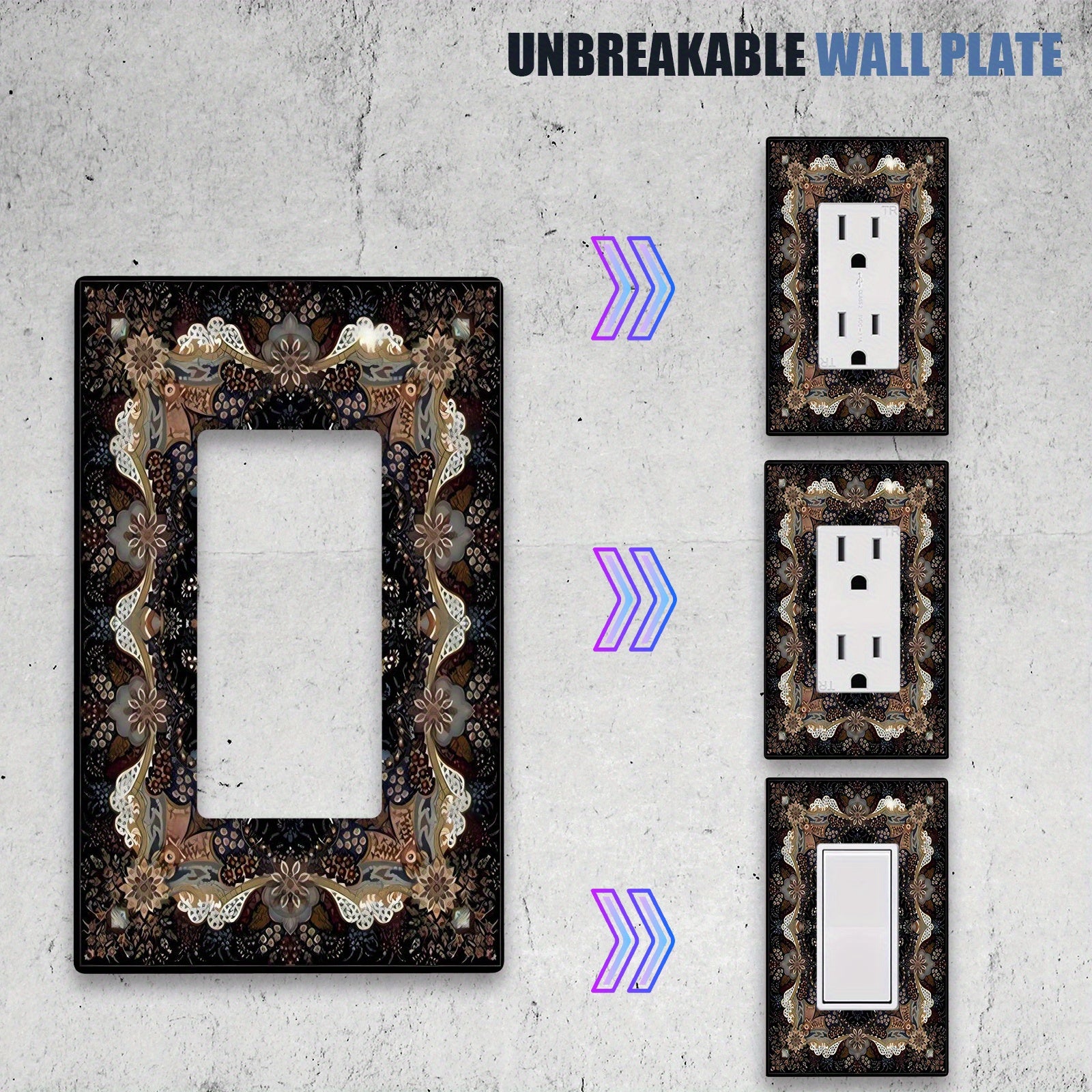 Vintage Forsiy Ajdaho Sevuvchilar Yoritish Kalitini Qopqog'i - Qishloq Hammomlari, Yotoqxonalari va Sinflar uchun Ideal - 1 yoki 2 Gang Variantlarida Mavjud