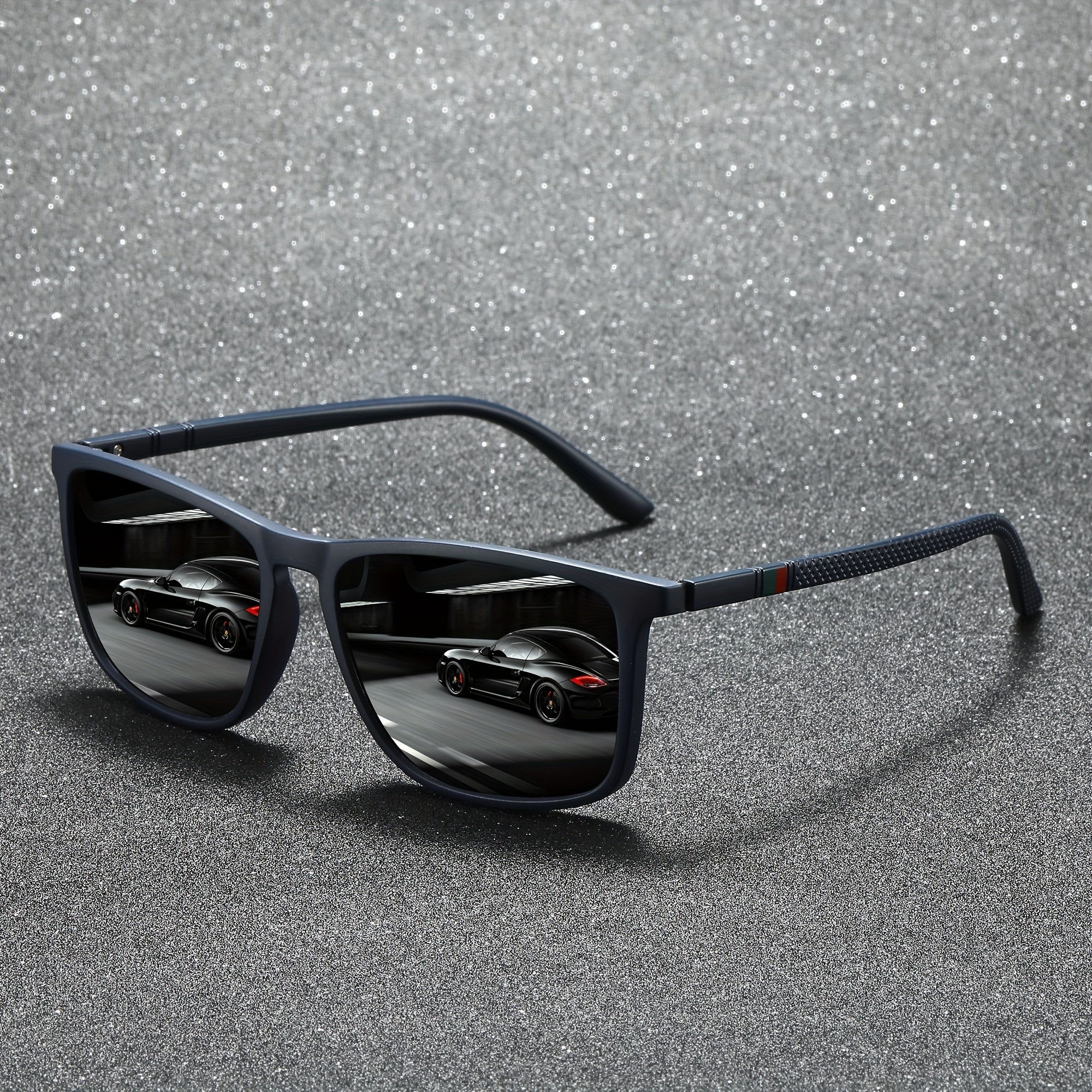 Square Unisex Sunglasses for Outdoor Sports Driving Fishing Photo Prop