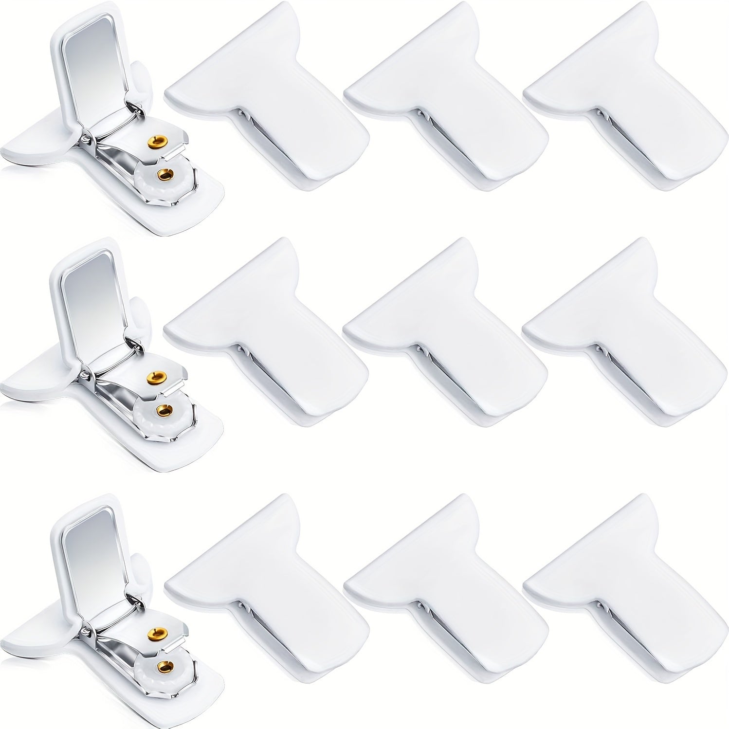 12-Pack White Padded Comforter Clips for Duvets and Quilts