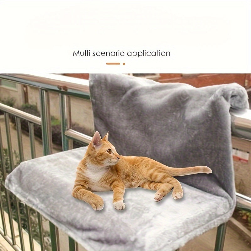Detachable Foldable Cat and Small Dog Hammock in Cozy Polyester