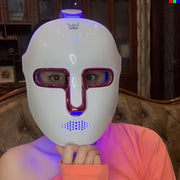 7-Color Light Face Mask for Skincare Facial and Neck Treatment Rechargeable LED Therapy