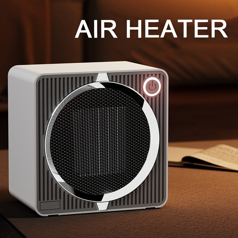 500W Square Space Heater Compact Indoor Quiet Heating Christmas Gift