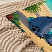 Two-Pack Disney Stitch Beach Scene Throw Pillow Covers Indoor Outdoor Living Room Decor