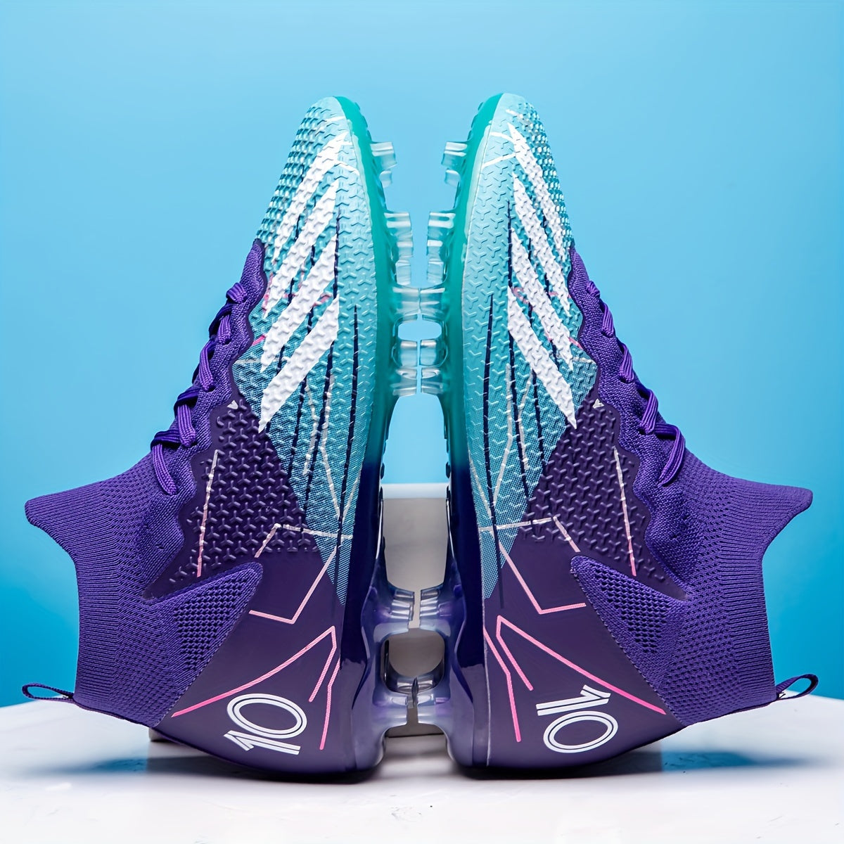 High Top Soccer Cleats Spikes Breathable Non-slip for Training and Competition