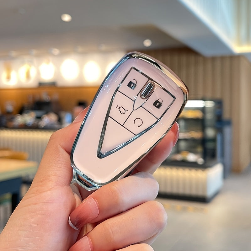 Pink TPU Key Fob Cover for Car Remote Key Protectors Durable Key Case