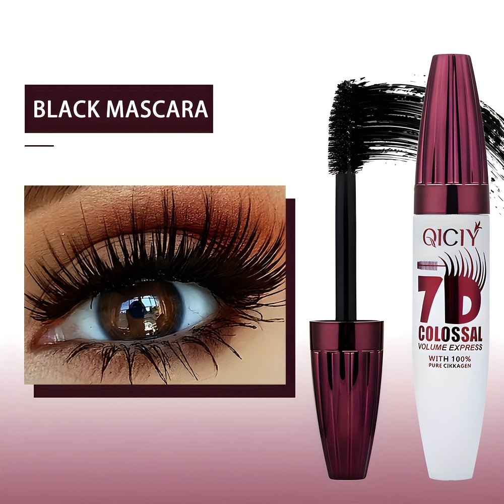Women Black Volumizing Waterproof Mascara with Triangular Brush