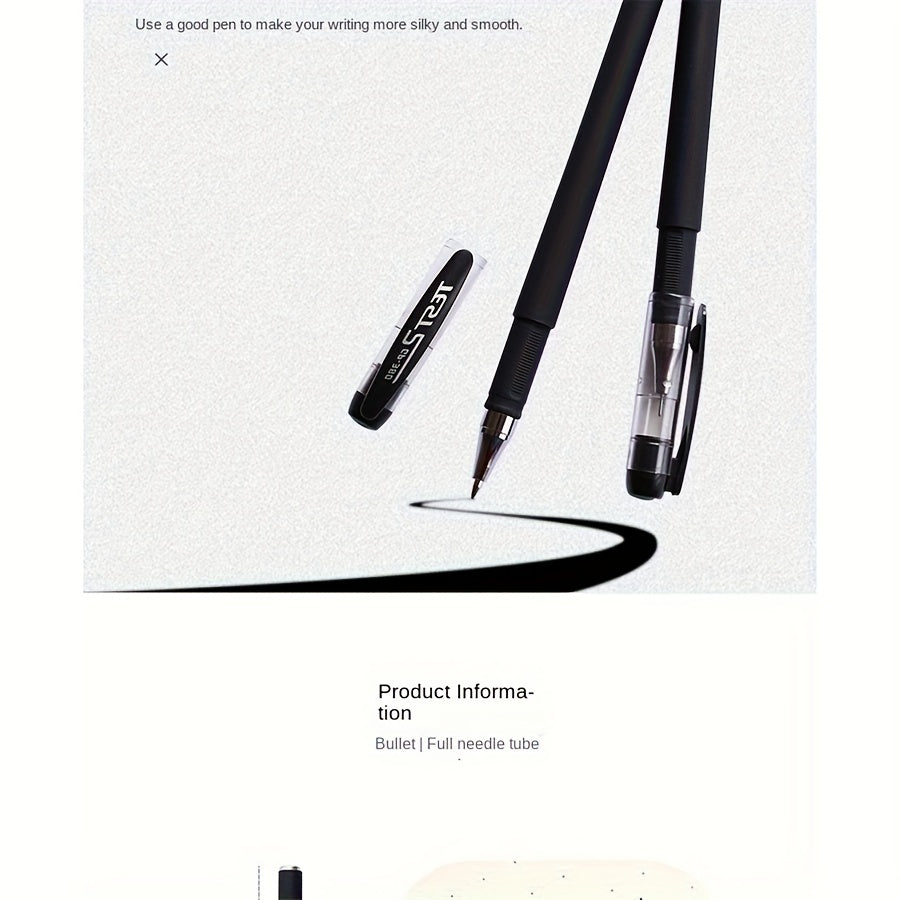 Set of 30 Fine Tip Gel and Ballpoint Pens with Screw Cap for Professionals and Students