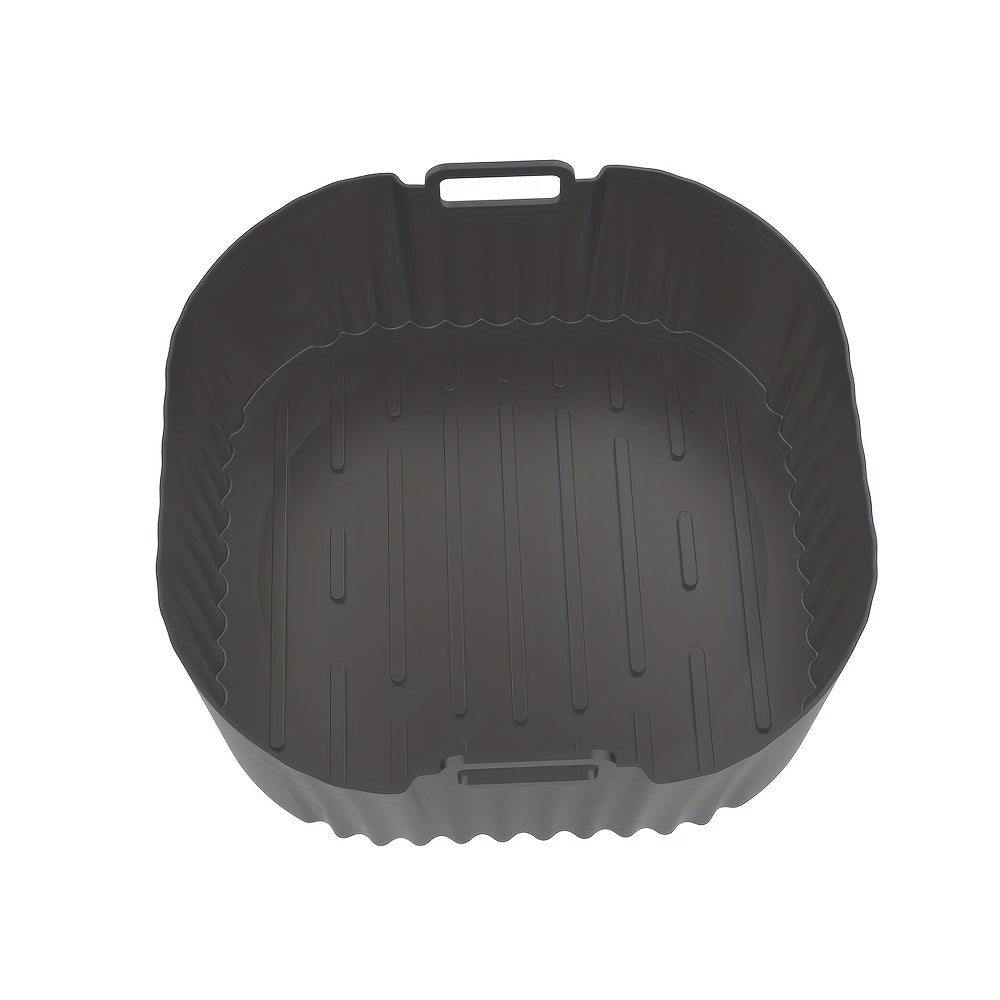 20cm Qayta ishlatiladigan Silikon Havo Fryer Qoplamalari 4.2L va 5.5L Havo Fryerlar uchun, pech, mikroto'lqinli pech uchun xavfsiz, yopishmaydigan