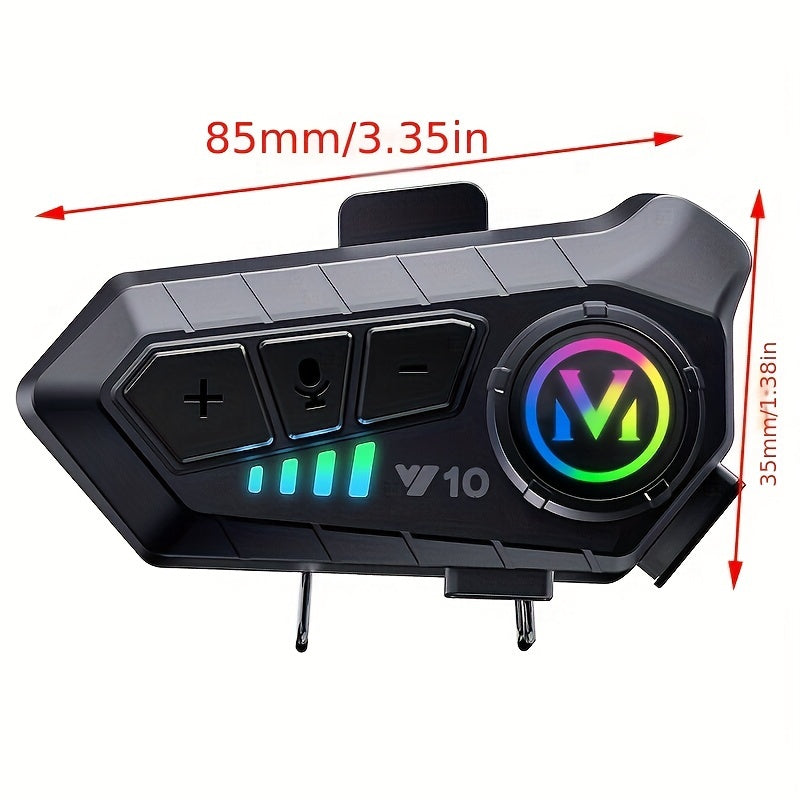 Motorcycle Helmet Headset Wireless Bluetooth Earphone Voice Control