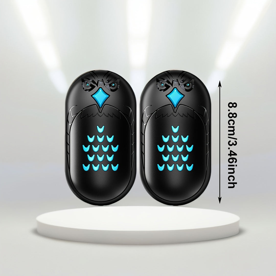 Portable USB Rechargeable Double-Sided Hand Warmer for Camping and Winter Sports