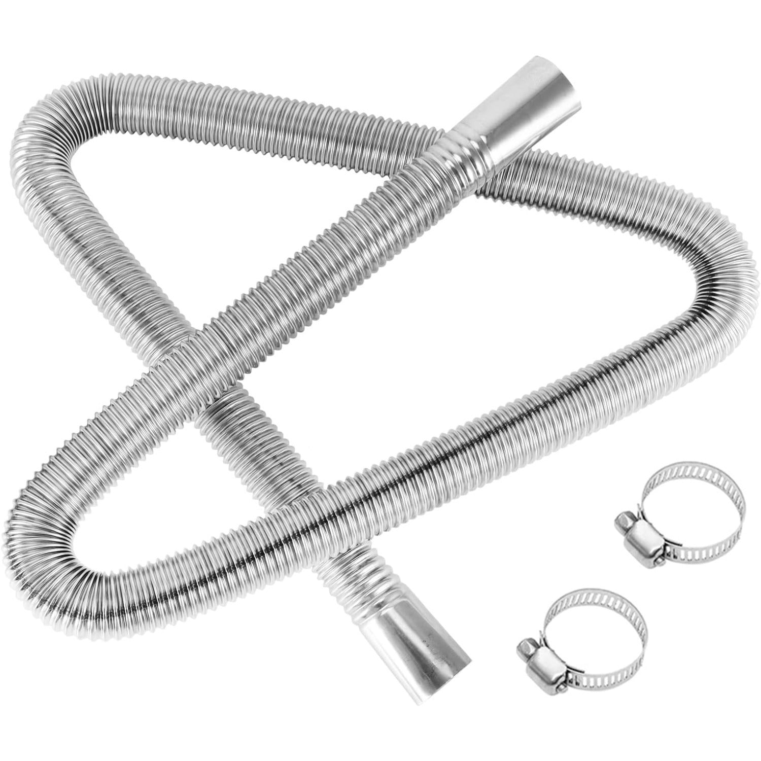 Stainless Steel Diesel Heater Exhaust Pipe Flexible Tail Exhaust Hose with Clamps