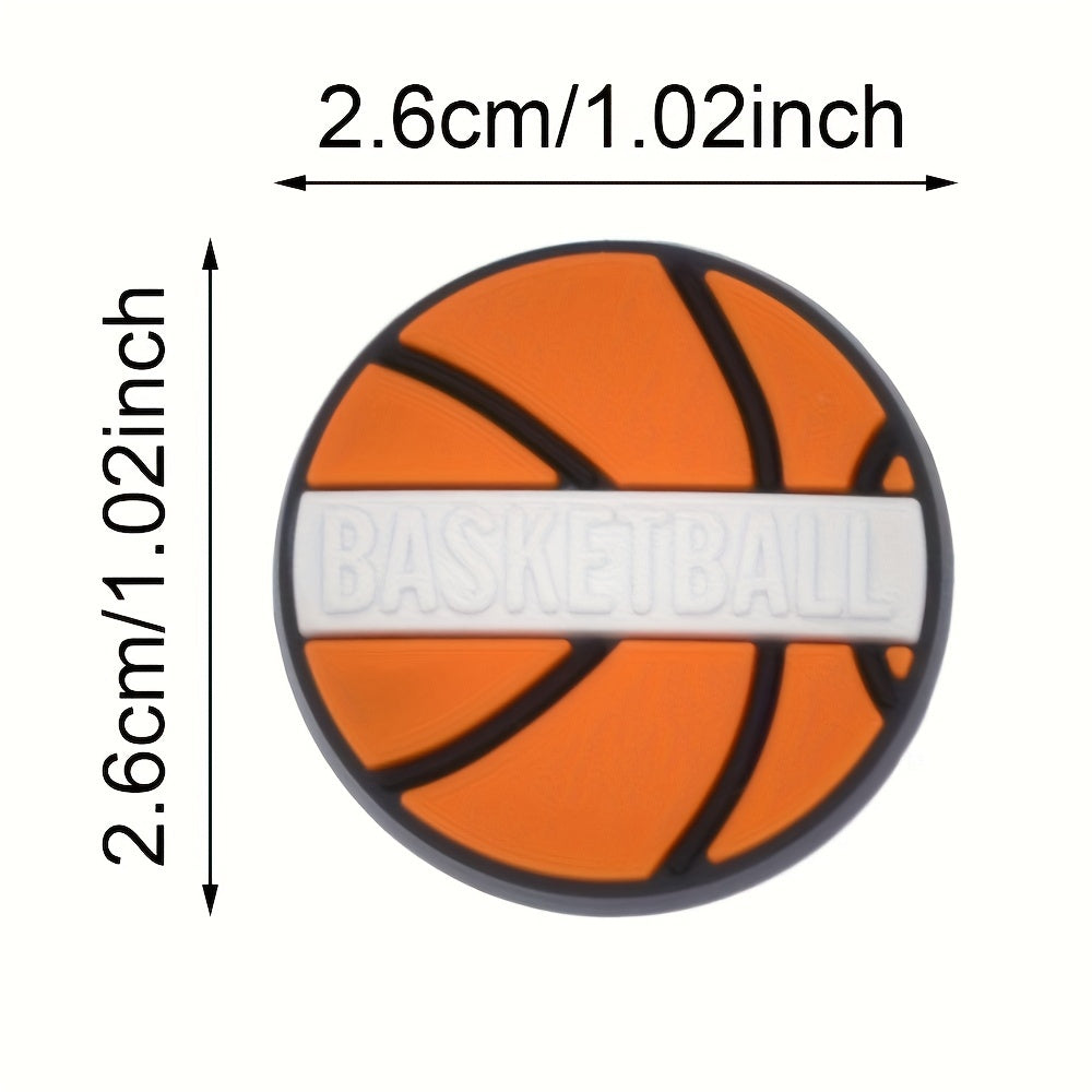 15 Pcs Basketball Shoe Charms Sports Shoe Decorations for Sneakers