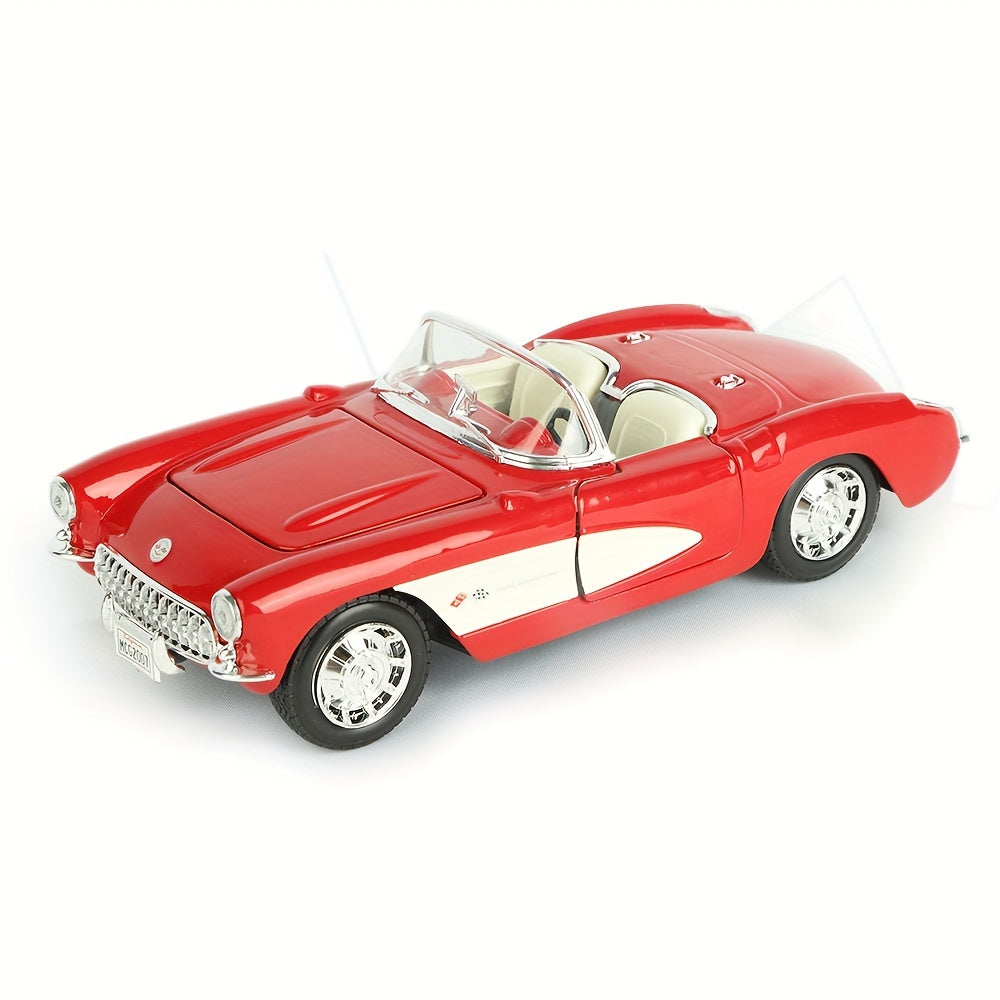 Kit de ensamblaje para coche de juguete para niño a escala 1:24, vehículo de aleación con retroceso