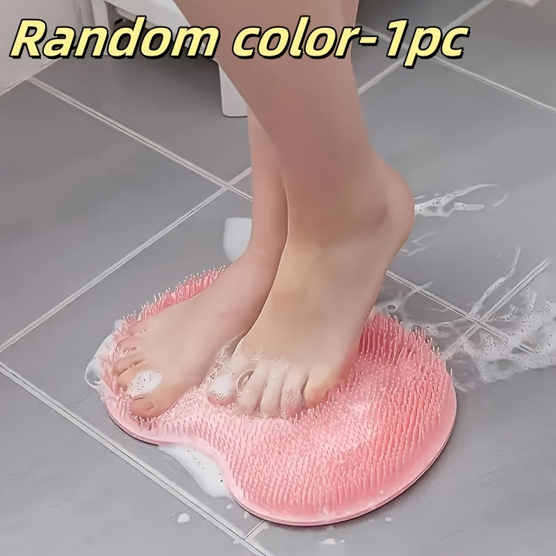 Silicone vanna uchun massaj matosi, suvni ushlab turuvchi teshiklar bilan, orqa tozalash uchun, quruq va quruq tozalash uchun pad