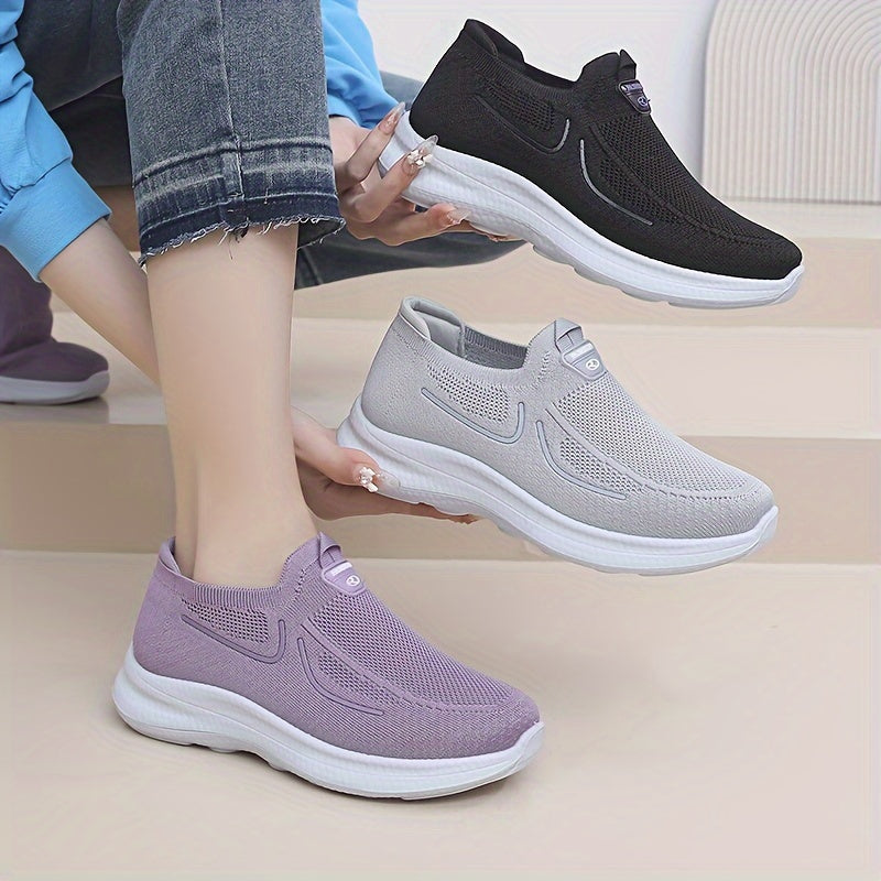 Women’s Slip-On Breathable Lightweight Sneakers with Sequins