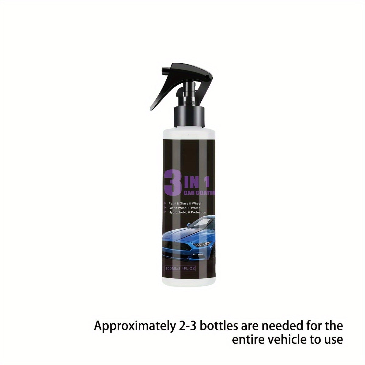 3-In-1 Ceramic Coating Spray High Protection Car Nano Polishing Sealant