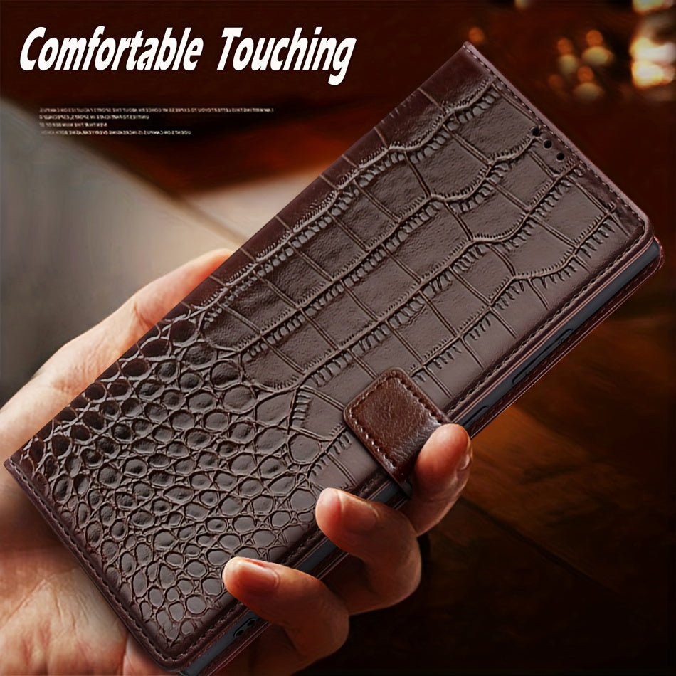 Faux Leather Wallet Case for Samsung Galaxy S25 Ultra Plus Shockproof Stand Card Holder