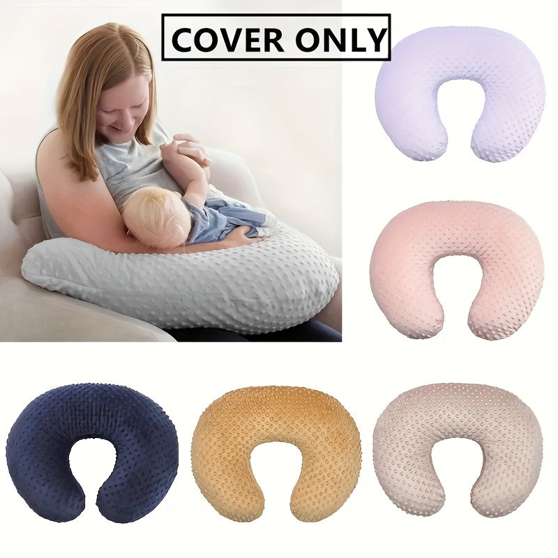 Minky Nursing Pillow Cover for Breastfeeding and Infant Comfort