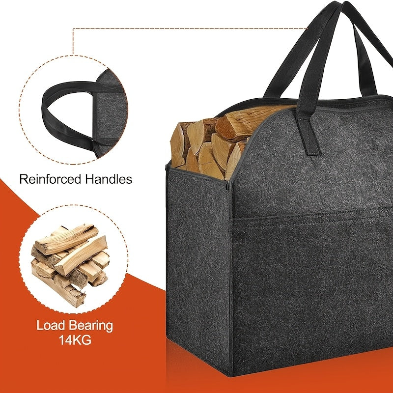 Bolsa impermeable para leña de tela no tejida 55,88cm x 25,4cm x 43,18cm