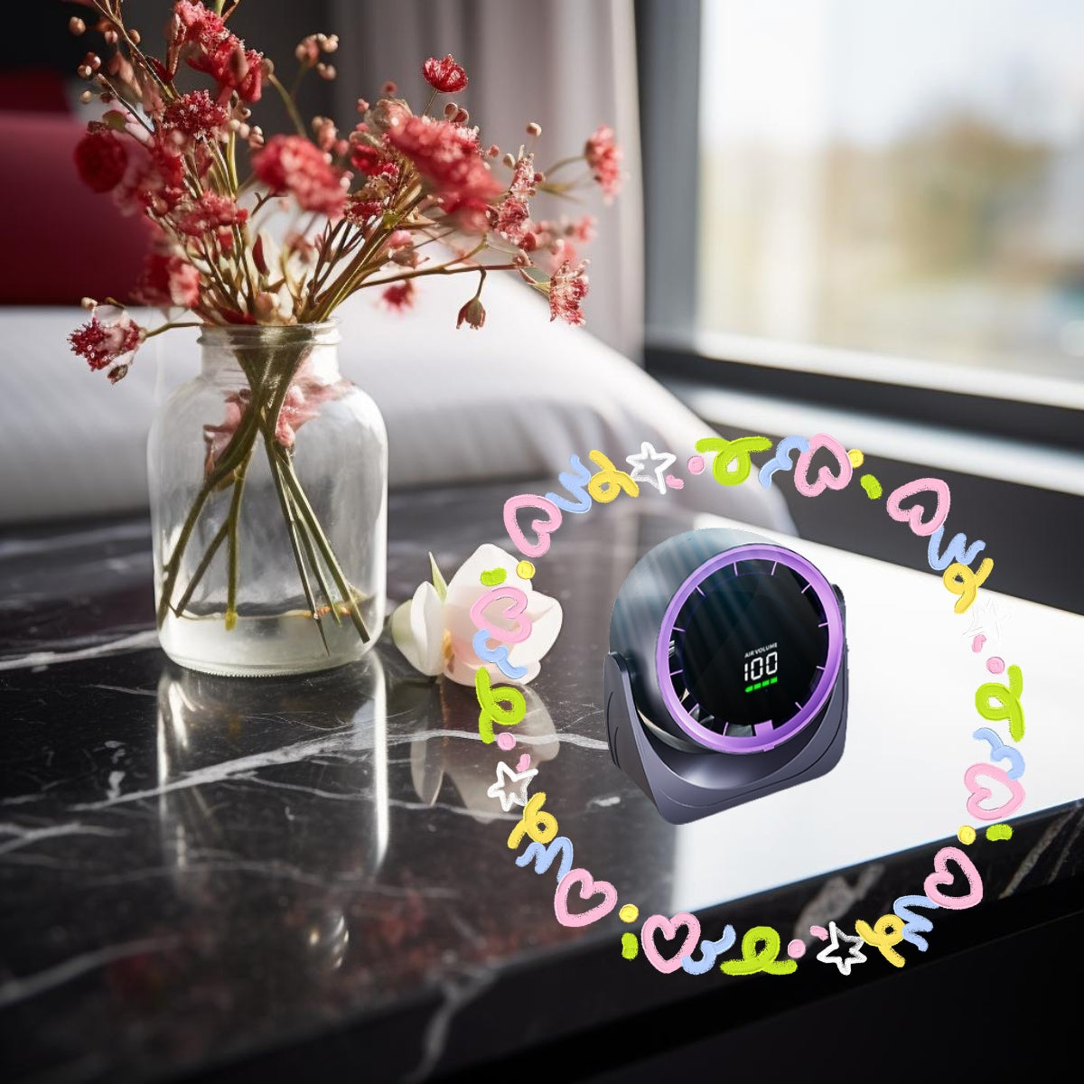 Mini Fan, Compact Portable Personal Cooler for Home Travel and Commute