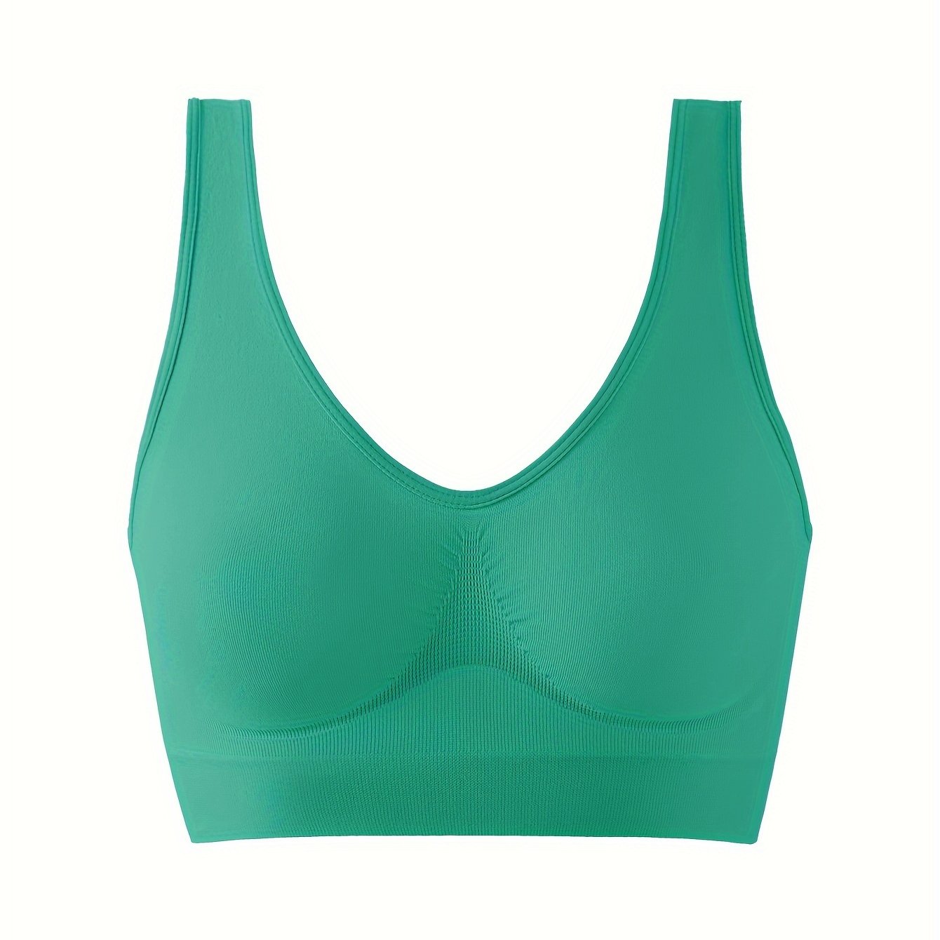 Wireless Full Coverage Seamless Tank Bra for Women with Push-Up Support