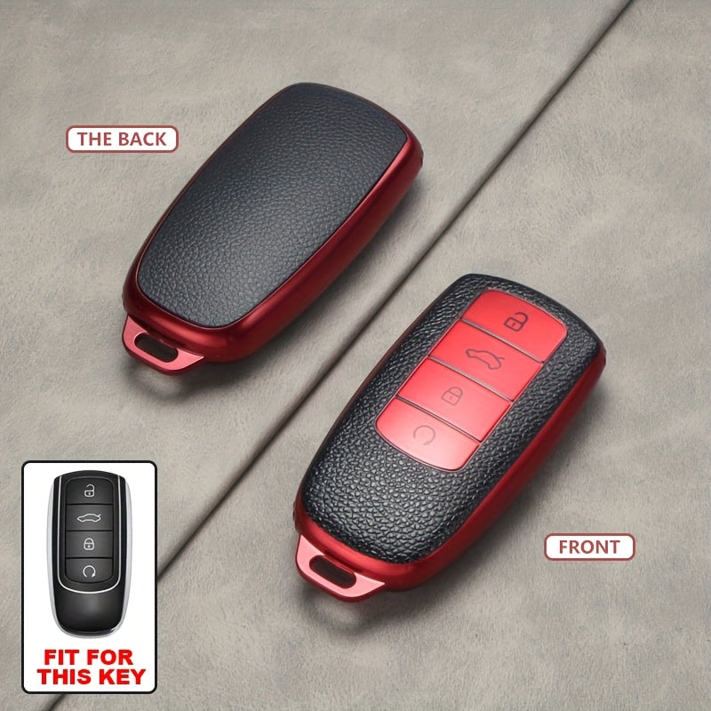 Soft TPU Keychain Protective Cover for Car Keys Full 360° Protection Durable Clear Car Key Shell