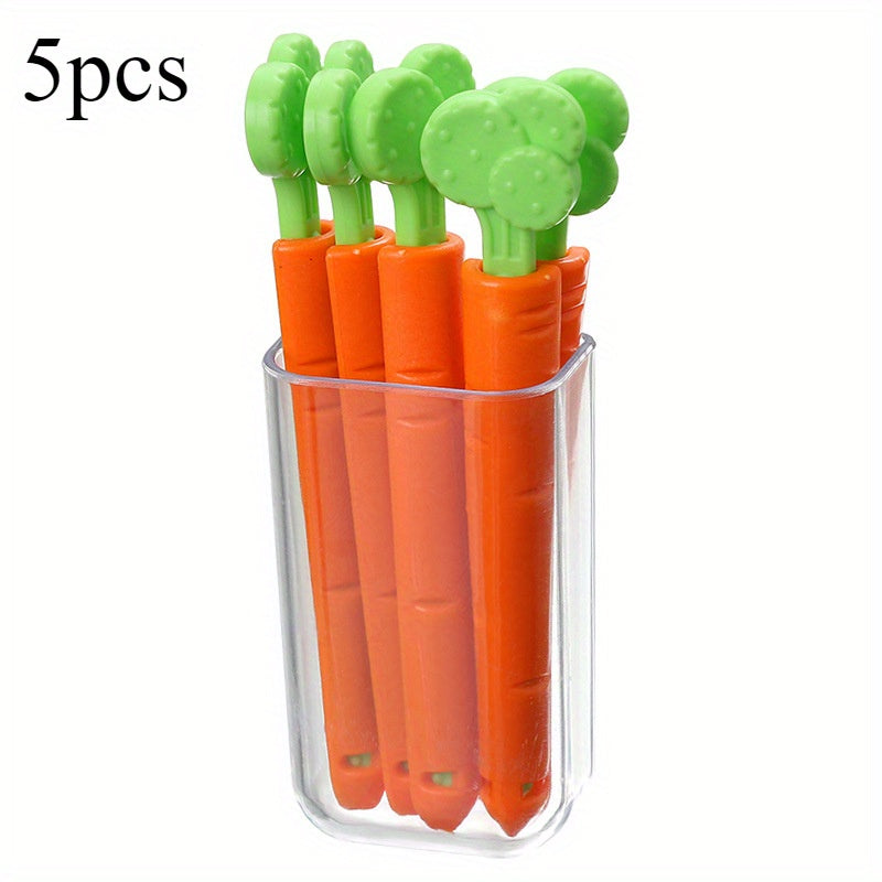 Clips de sellado para mantener la frescura de la zanahoria con imanes para almacenamiento en refrigerador