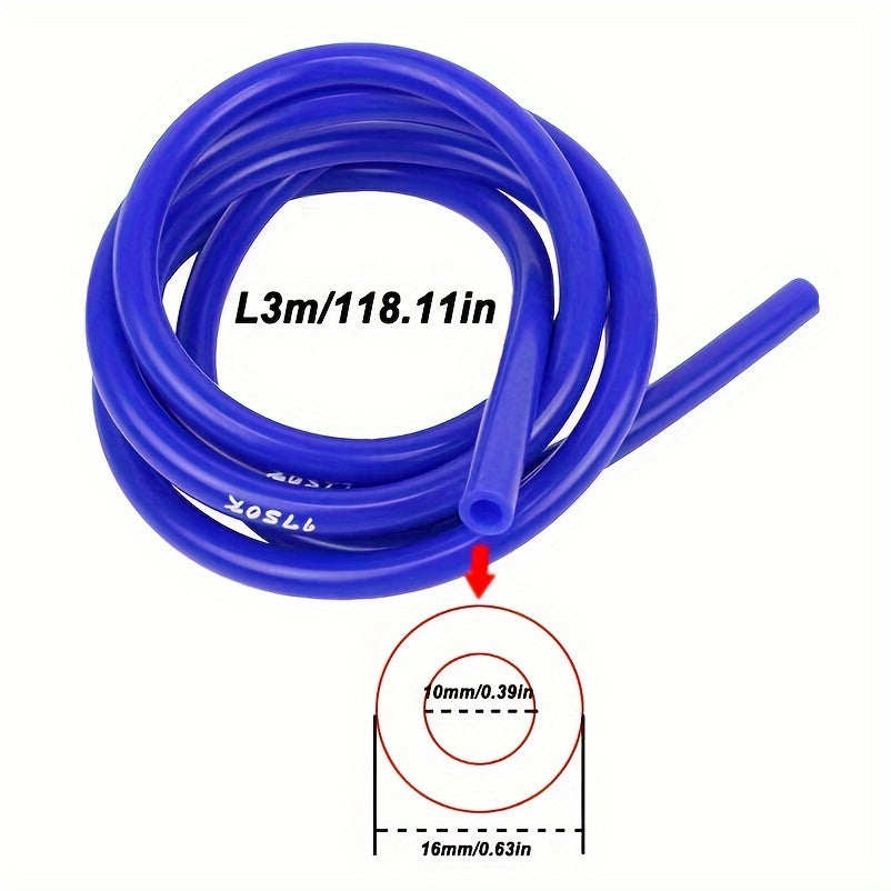 Голубая силиконовая вакуумная трубка 300 см, безопасная для пищевых продуктов, гибкая, выдерживающая высокие температуры