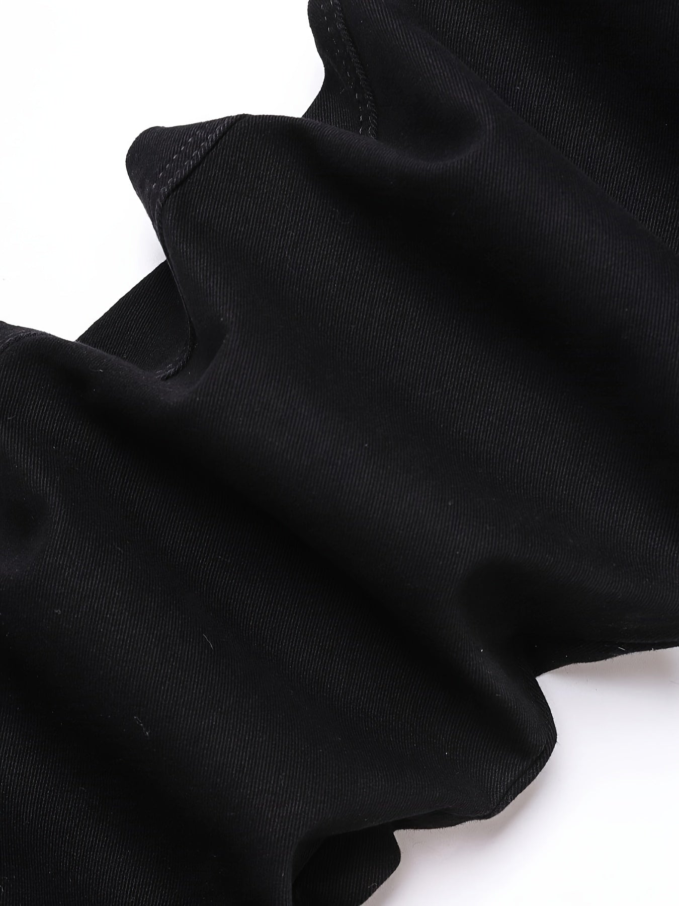 Plus Size Men's Casual Slim Fit Denim Pants All-Season Straight Leg