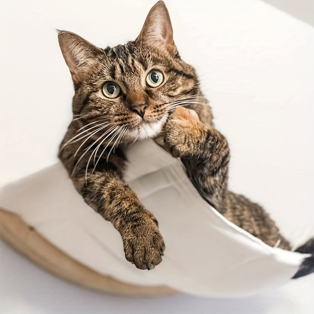 Polyester Hanging Cat Hammock Bed for Rest and Relaxation