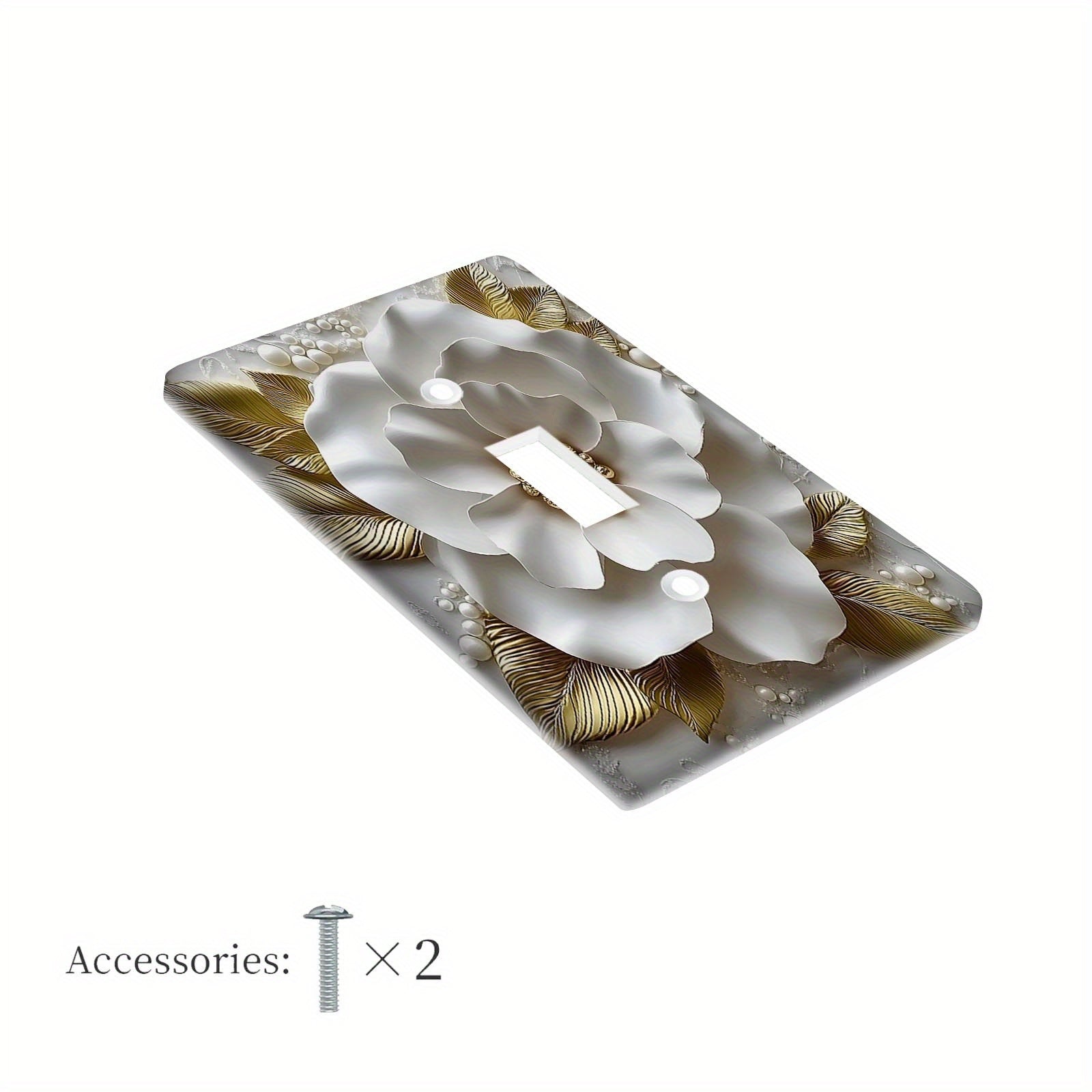 3D Flower Light Switch Cover for Teen Rooms Bedrooms Bathrooms and Game Rooms Easy Installation