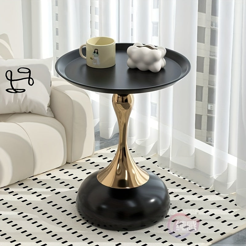 Contemporary Italian Light Luxury Petite Tea Table for Living Room Space-Saving Plastic Side Table