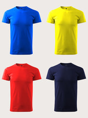 Мужские футболки большого размера из полиэстера, повседневные, с коротким рукавом, дышащие, трикотаж, летняя посадка