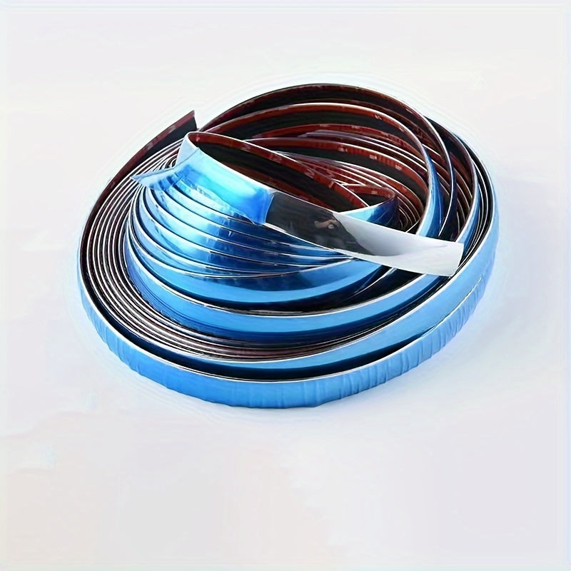 Avtomobil uchun xrom bo'yoqli chiziq 196 dyuym yumshoq PVC eshik va oynani himoyalovchi bumper