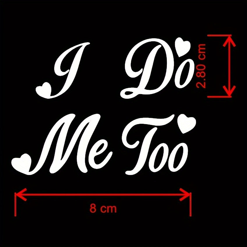 Bride and Groom Wedding Shoe Stickers - Party Decorations, White Vinyl