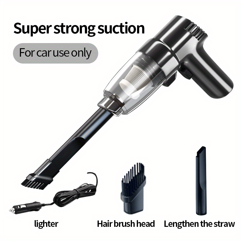 Portable Handheld Car Vacuum Cleaner with High Suction Power for Wet and Dry Cleaning