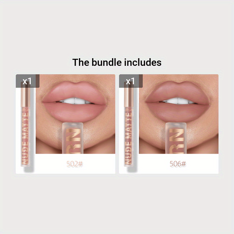 Матовая жидкая помада водостойкая стойкая нюд розовый коричневый