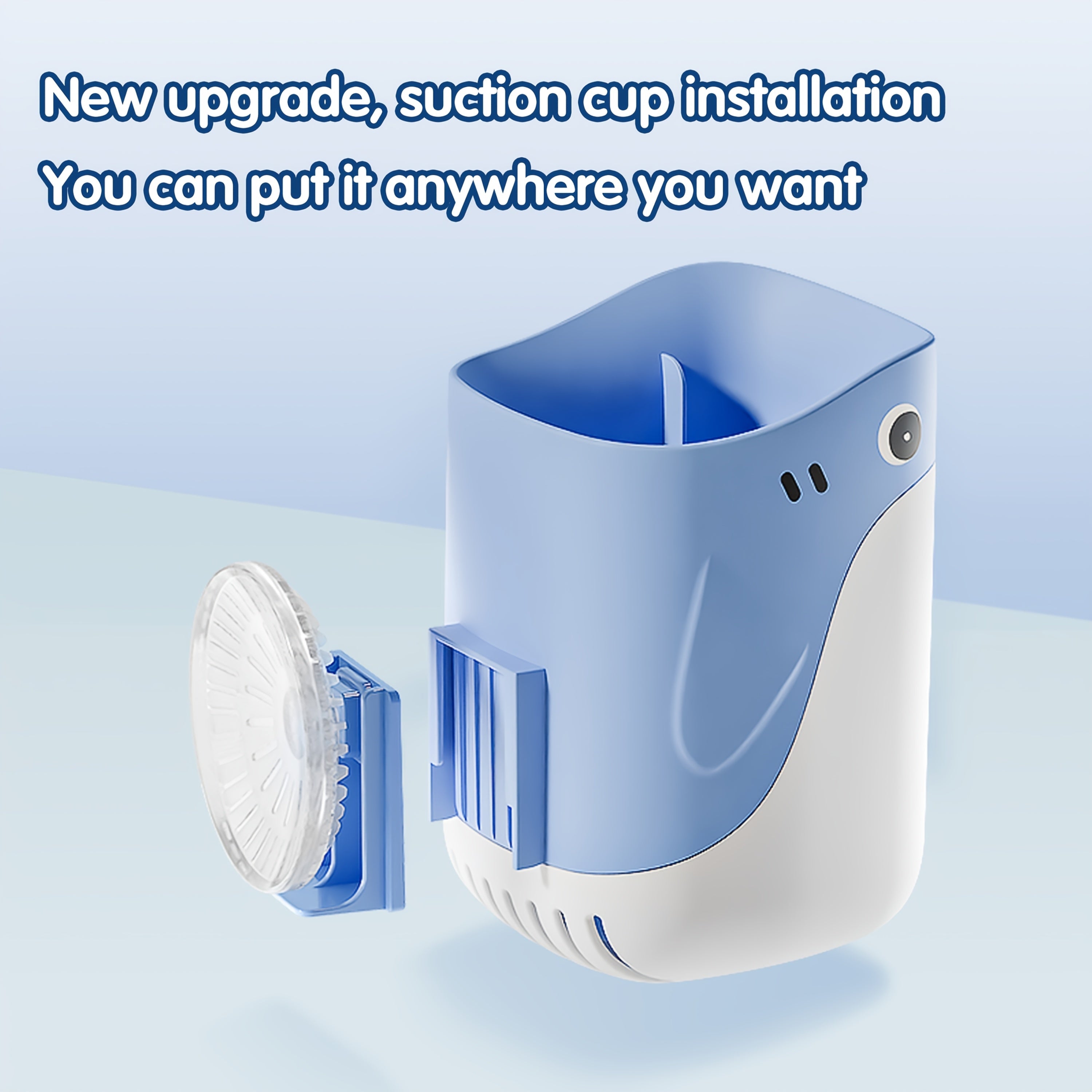 Silicone Whale Toilet Brush with Soap Dispenser and Long Handle