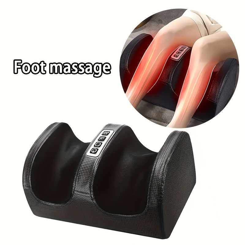 Masajeador eléctrico para pies con rodillos giratorios, amasamiento, vibración y intensidad ajustable